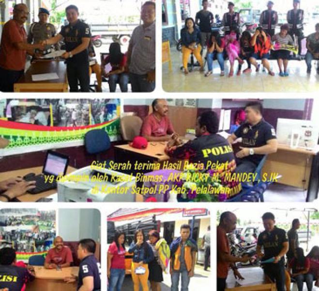 Giat Patroli Polres Pelalawan Amankan 1 Mesin Jack Pot dan 6 Wanita Cafe