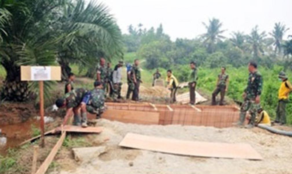 Hari Ketiga, Masyarakat Mulai Rasakan Manfaat TMMD ke 97 Kodim Bengkalis