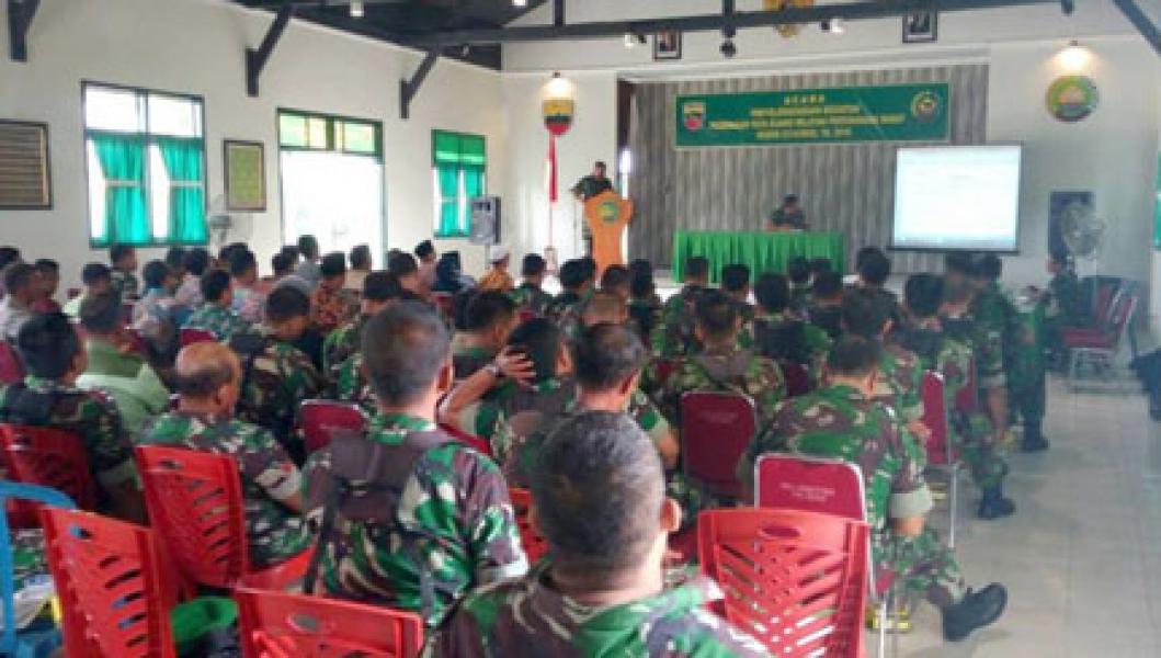 Kodim 0314/Inhil Laksanakan Pembinaan Tata Ruang Wilayah Pertahanan Darat