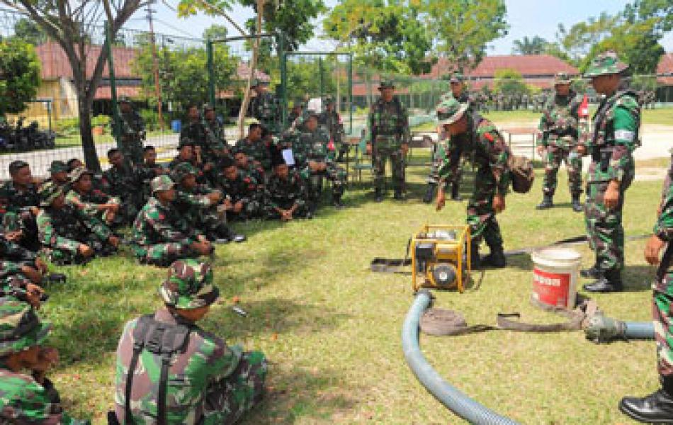 Korem 031/Wirabima Gelar Latihan Penanggulangan Bencana Alam