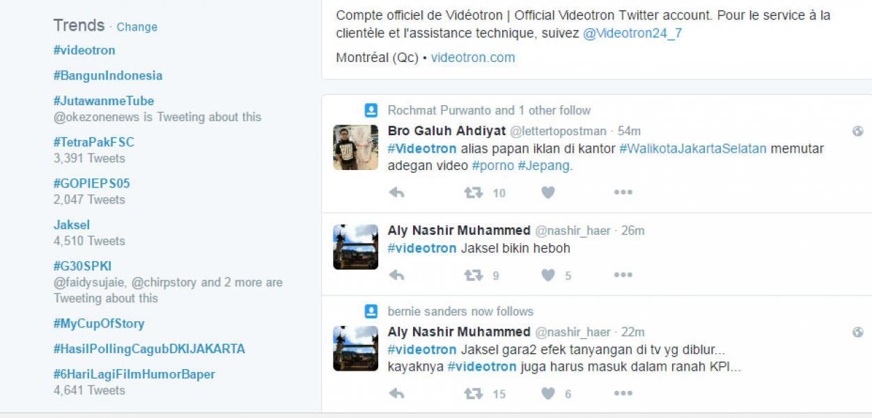 Papan Reklame Tayangkan Bokep Jadi Trending Topic