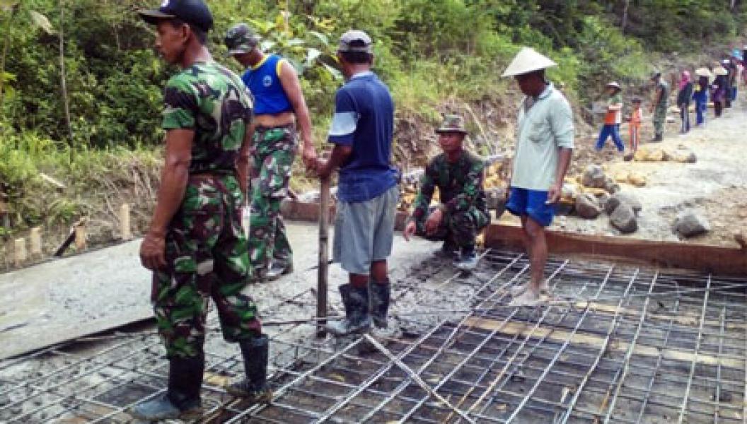 Pelaksanaan TMMD Kodim 0303/Bengkalis Capai 50 Persen