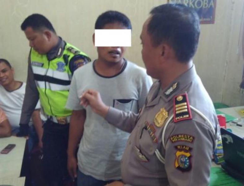 Pengendara Motor Yang Diamankan Satlantas Polresta Pekanbaru, Hasil Tes Urine Positif Narkoba