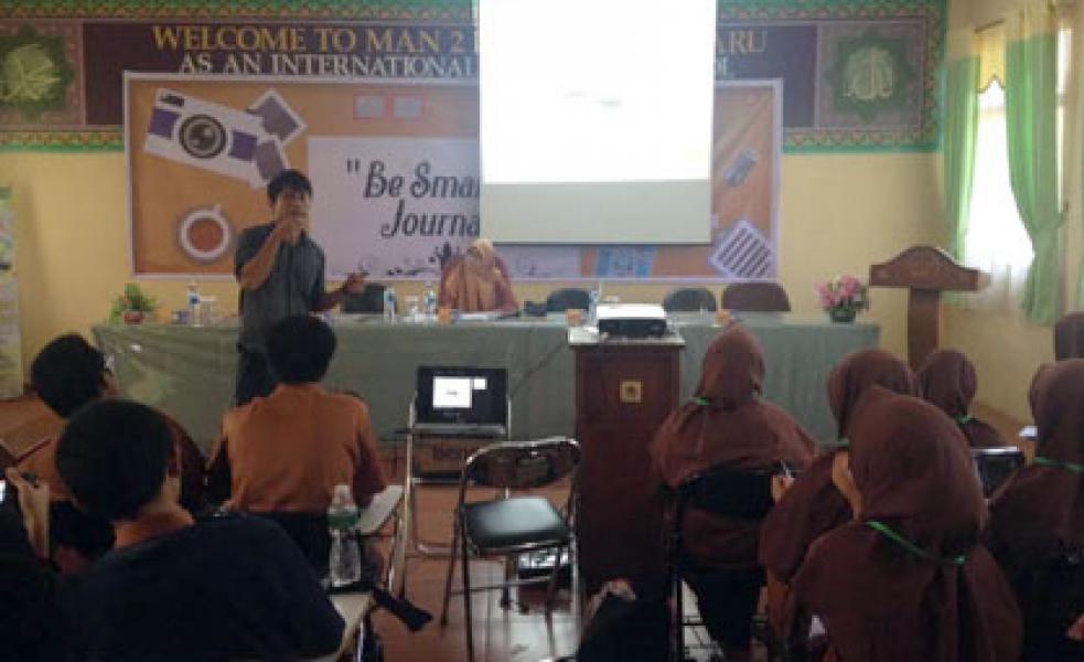 Pengurus LAN Riau Beri Pelatihan Jurnalistik di MAN 2 Model Pekanbaru