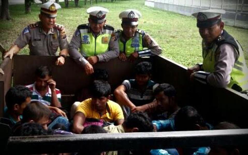 Polres Dumai Ungkap Penyelundupan Manusia, 26 Imigran Gelap Asal Bangladesh Diamankan