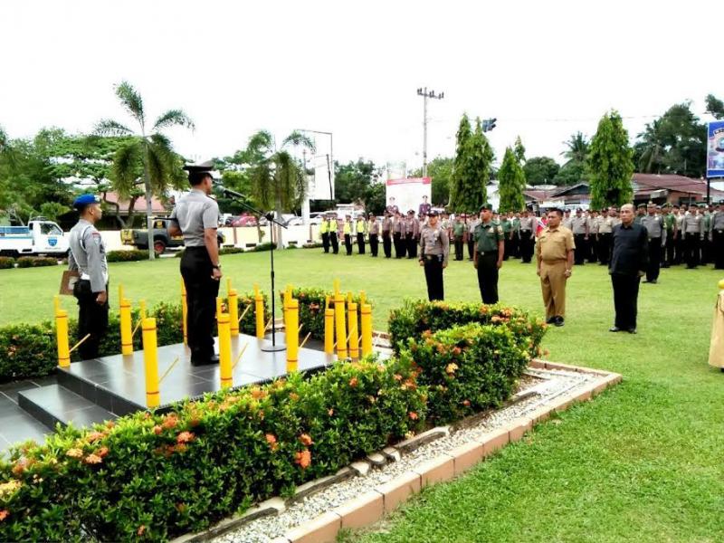 Polres Kampar Adakan Apel Besar 4 Pilar Kamtibmas Untuk Penguatan Harkamtibmas