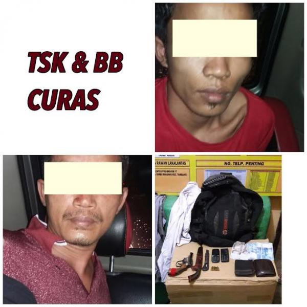 Polres Kampar Ringkus Dua Rampok Bersenpi Dalam Waktu 1x24 Jam
