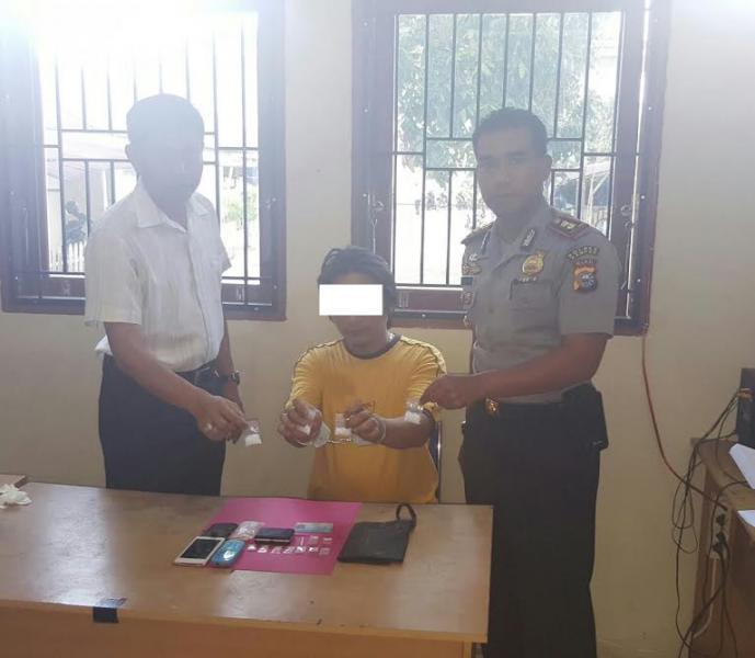 Polres Kampar Tangkap Bandar Sabu 