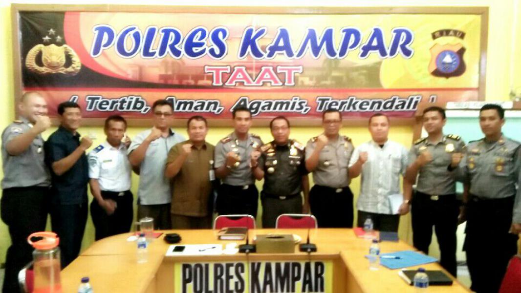 Polres Kampar bentuk Tim Yustisi Terpadu Antisipasi Penyakit Masyarakat