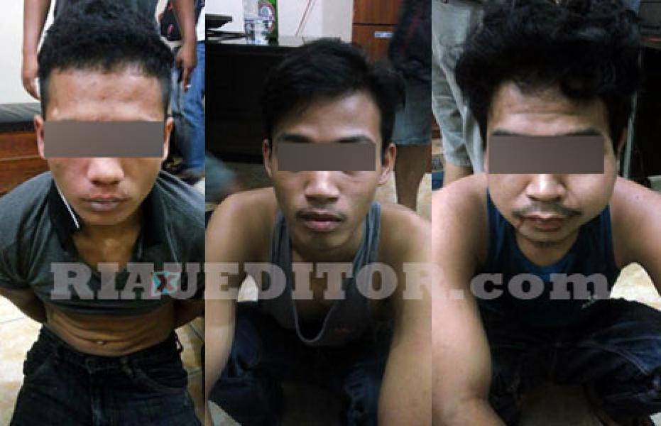 Polres Pelalawan Bekuk Tiga Pelaku Curanmor 6 TKP