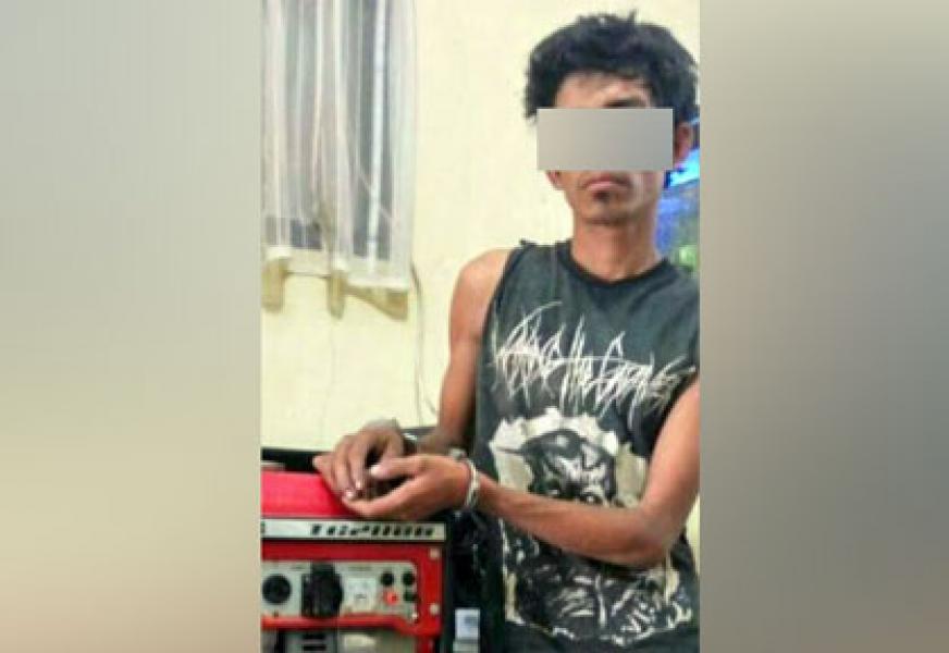 Polsek Siak Hulu Tangkap Pelaku Pencurian Mesin Genset