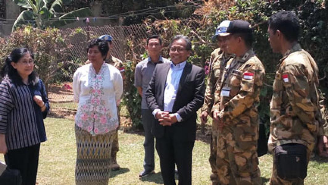 Satgas Kizi TNI Konga XX-M/Monusco Terima Kunjungan Dubes RI Untuk Kenya