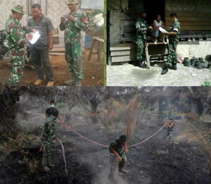 Satgas TNI Karhutla di Riau Berhasil Bebaskan Petugas KLHK