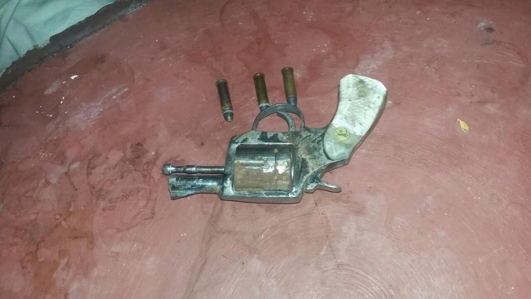 Sedang Melintas, Personil Polsek Siberida Temukan Senjata Api Rakitan Terisi Peluru