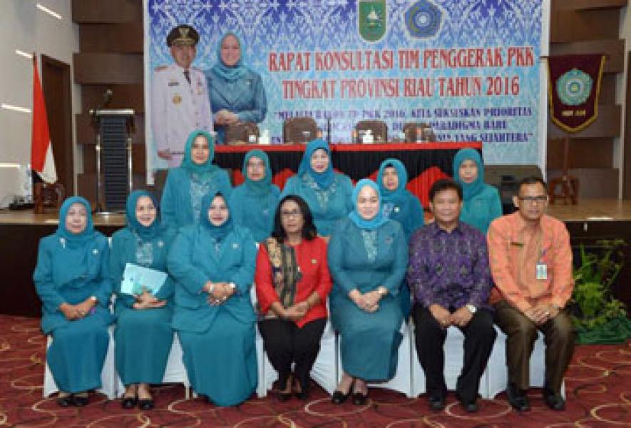 TP PKK Bengkalis Hadiri Rapat Konsultasi Tim Penggerak PKK Provinsi Riau