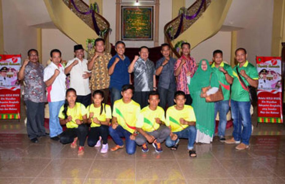 Temu Ramah Bersama Atlit Tinju PON XIX Bersama Bupati Bengkalis