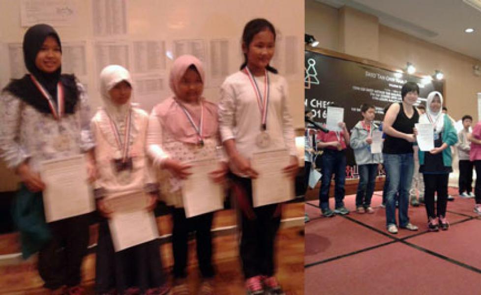 Tiga Pecatur Junior Bengkalis Raih Prestasi di Malaysia Chess Festival 2016