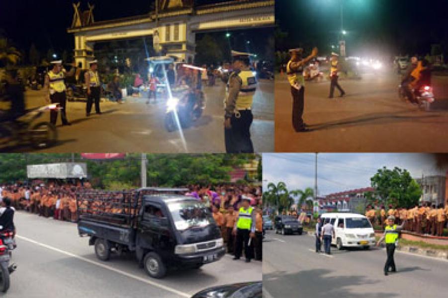 Warga Puas, Kesigapan Personil Polisi, Satpol PP dan Dishub Dalam  Pengamanan MTQ Ke-XV Maksimal