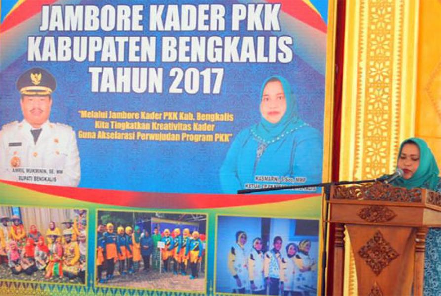 Buka Jambore PKK Bengkalis, Kasmarni Berharap Kader PKK Tingkatkan Pengetahuan