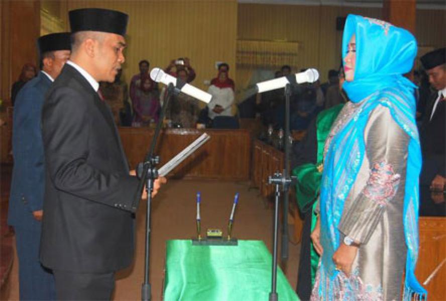 Febriza Luwu Resmi Dilantik Sebagai Anggota PAW DPRD Bengkalis