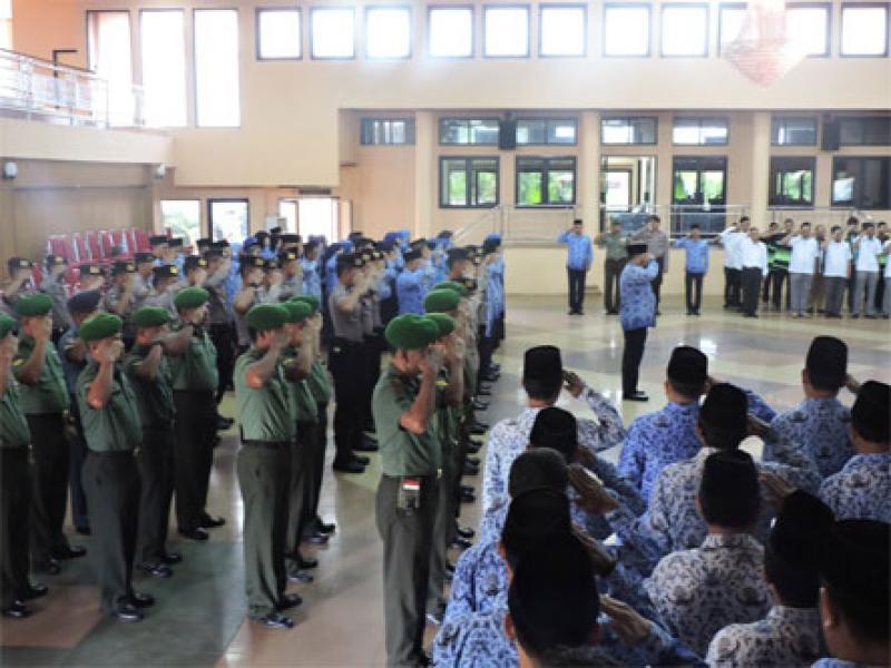 Kodim 0314/Inhil Dan Muspida Kabupaten Inhil Laksanakan Upacara 17-an dan Haornas Ke XXXIV