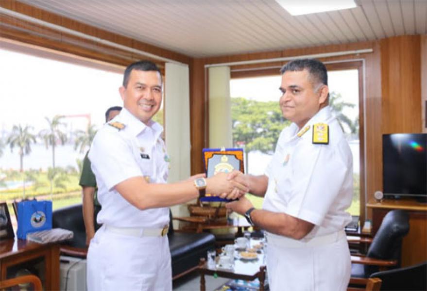 Komandan Satgas MTF TNI Courtessy Call Chief of Staff Southern Naval Command India