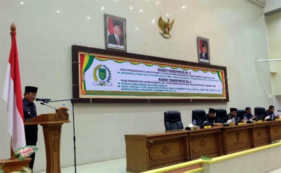 Paripurna, Bupati Wardan Sampaikan Perubahan Perda Tentang RPJMD 2013-2018