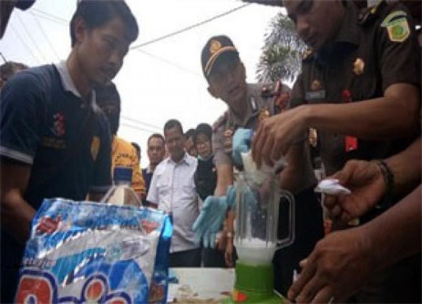 Polsek Bangko Musnahkan Barang Bukti Sabu Senilai Rp130 Juta