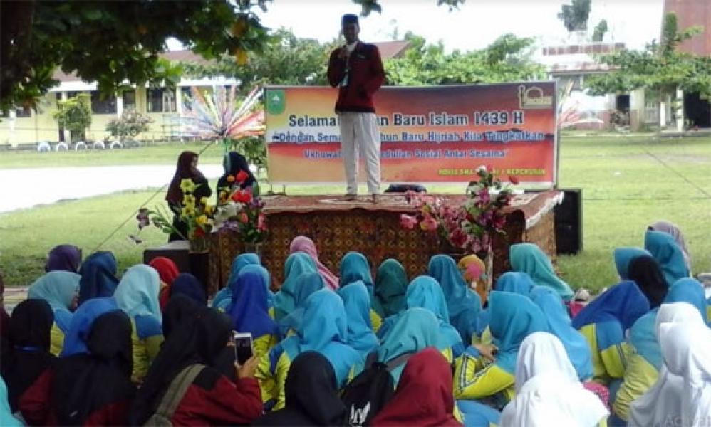 Sambut Tahun Baru Islam 1439 H, Rohis SMAN 1 Kepenuhan Taja Lomba