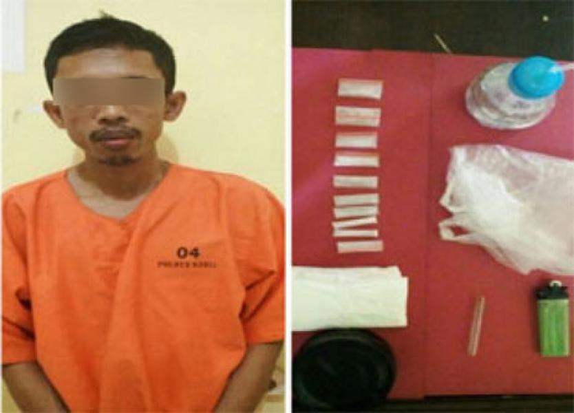 Simpan 10 Paket Sabu, Warga Baganbatu Dibekuk Polres Rohil