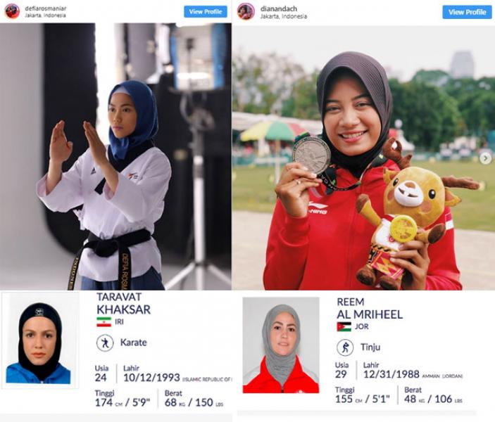 4 Atlet Berhijab, Cantik Memesona dan Beprestasi Pula