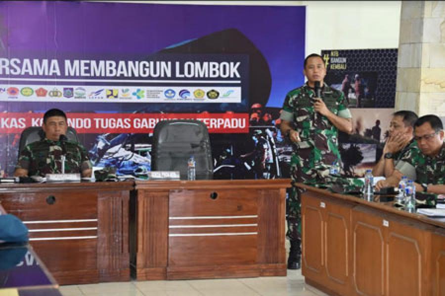 Asops Kogasgabpad Lombok: Alat Berat Untuk Pembersihan Puing Rumah Perlu Ditambah