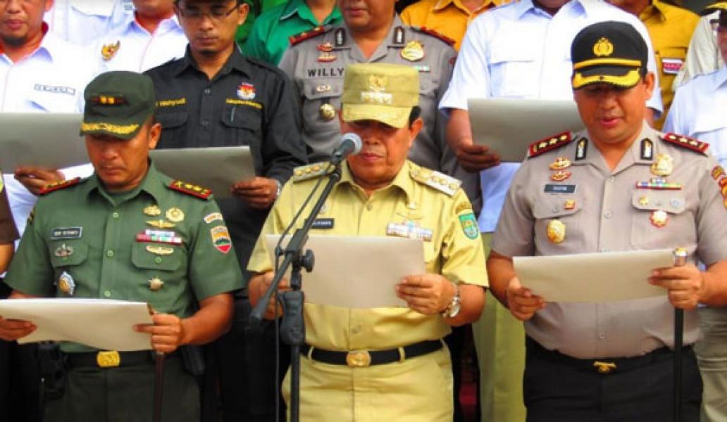 Dandim 0313/Kpr Letkol Inf Benny Setiyanto Hadiri Deklarasi Pemilu 2019 Damai