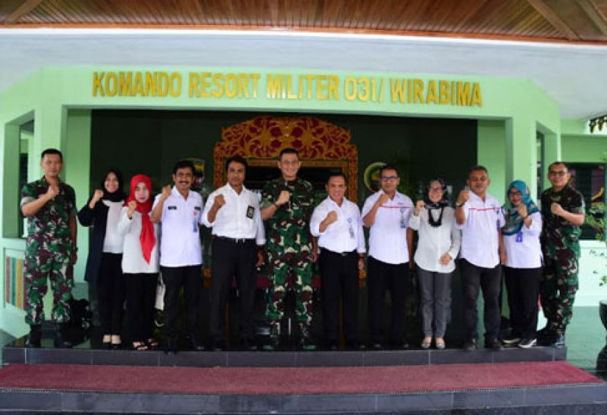 Danrem 031/WB Terima Audiensi Pimpinan TVRI Wilayah Riau 