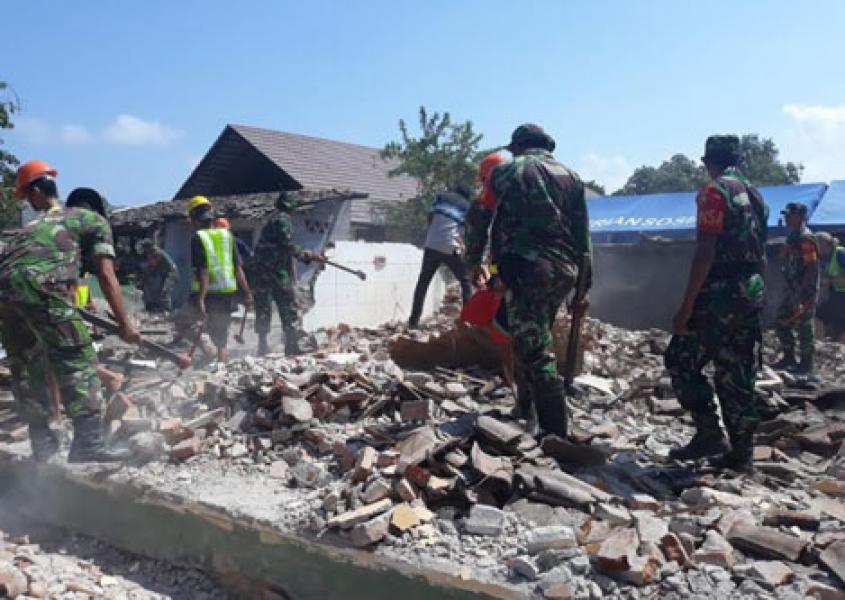 Dansatgas Kogasgabpad Ajak Masyarakat Percepat Rehabilitasi dan Rekonstruksi Gempa Lombok