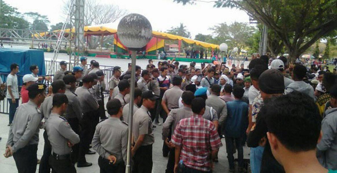 Ditolak di Lapangan Siak Bermadah, Kirab GP Ansor diganti Zikir di Islamic Centre