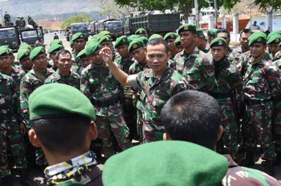 Kogasgabpad Kembali Datangkan 202 Prajurit Batalyon Zeni ke Lombok