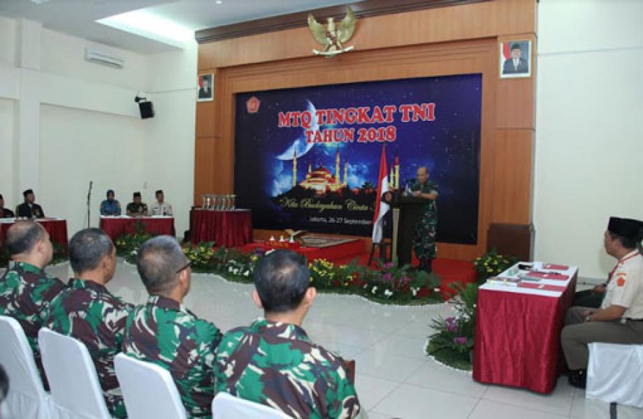 Mabes TNI Gelar MTQ Tingkat TNI Tahun 2018