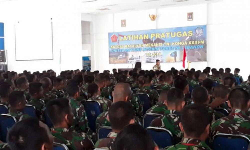 Pangkogasgabpad: Dansatgas Indobatt XXIII-L Berikan Pembekalan 850 Peacekeepers Misi PBB