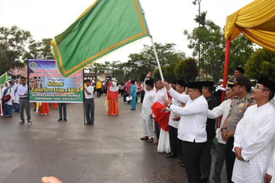 Sekitar 6000 Peserta Ikuti Pawai 1 Muharram 1440 di Mandau