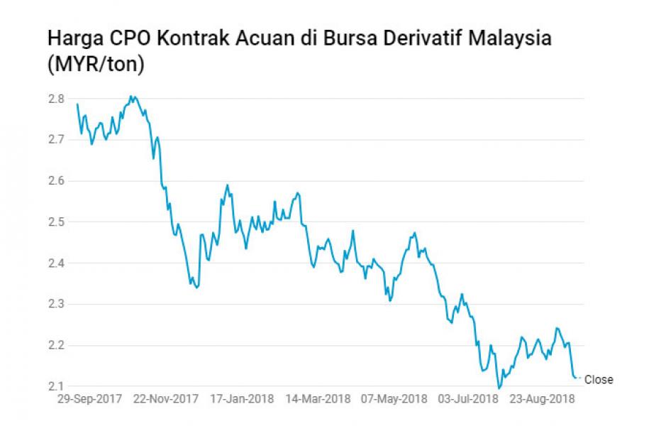 Turun 4 Hari Beruntun, Harga CPO di Rekor Terendah Sejak Juli