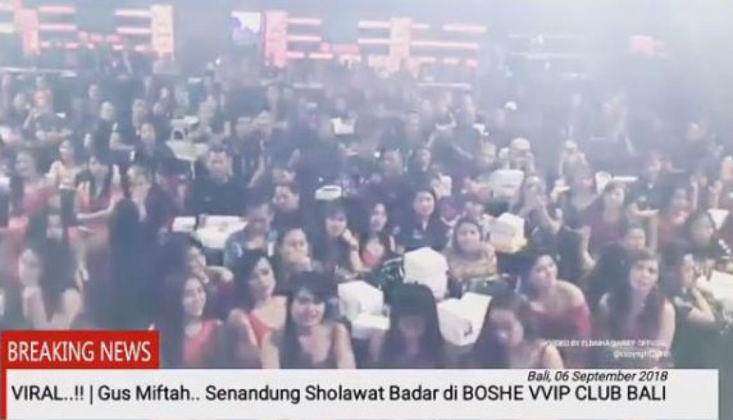 Viral Ulama Ajak Perempuan dengan Pakaian Seksi Salawat di Klub Malam Bali