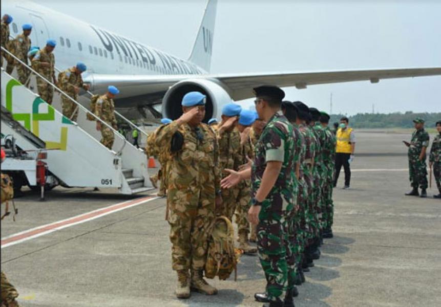Dan PMPP Terima Kedatangan Satgas Kizi TNI Konga XXXVII E/Minusca CAR