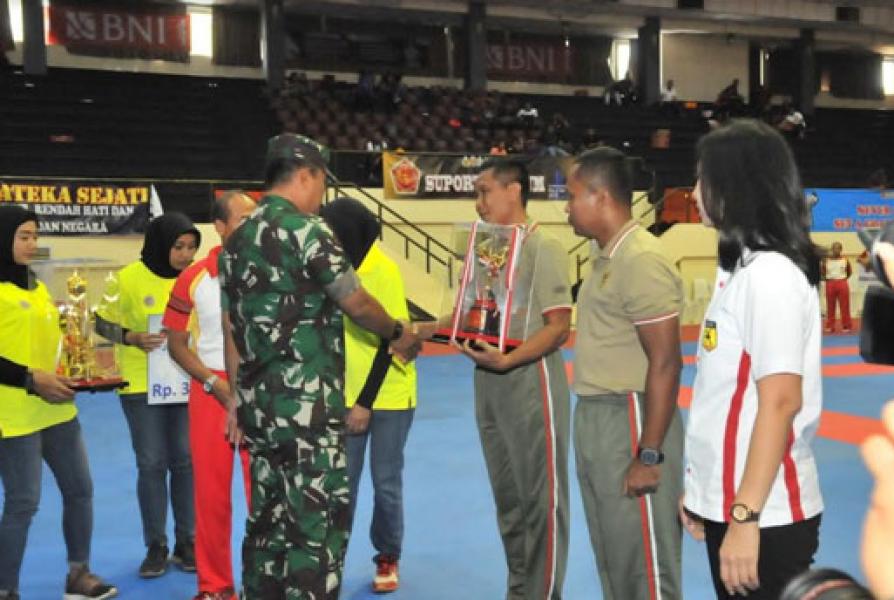 Kasum TNI Tutup Kejurnas Karate Piala Panglima TNI ke-VII Tahun 2019