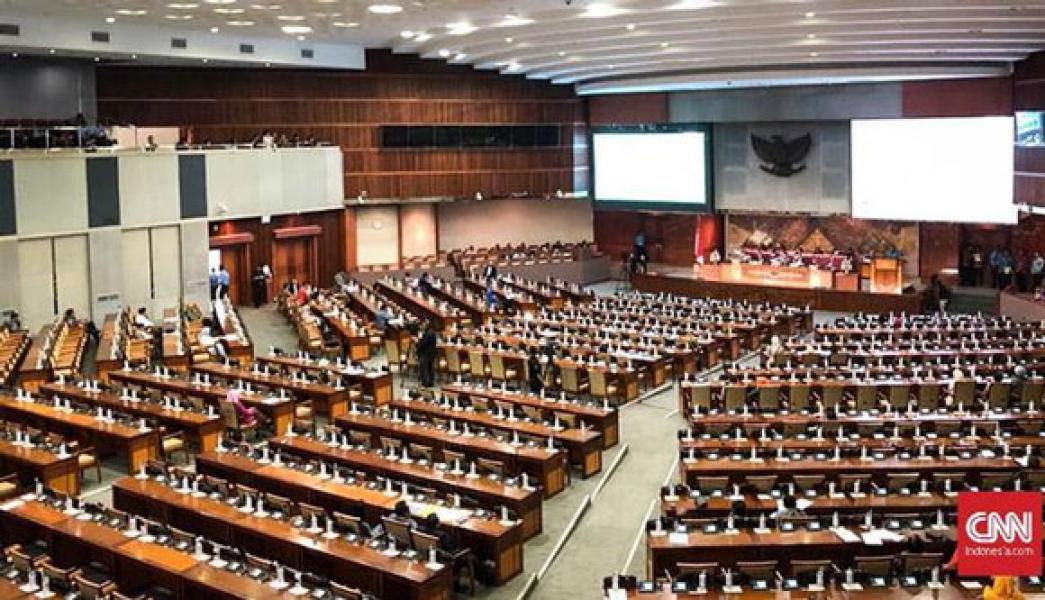 Kursi Kosong Warnai Paripurna DPR Pengesahan Revisi UU KPK
