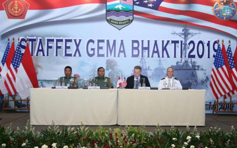 Latihan Staf Gema Bhakti 2019 Latihkan Perpaduan Kerjasama Staf TNI dan AS
