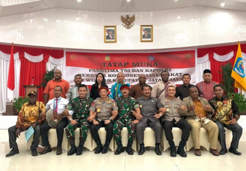 Panglima TNI Tatap Muka Dengan Masyarakat Jaya Wijaya