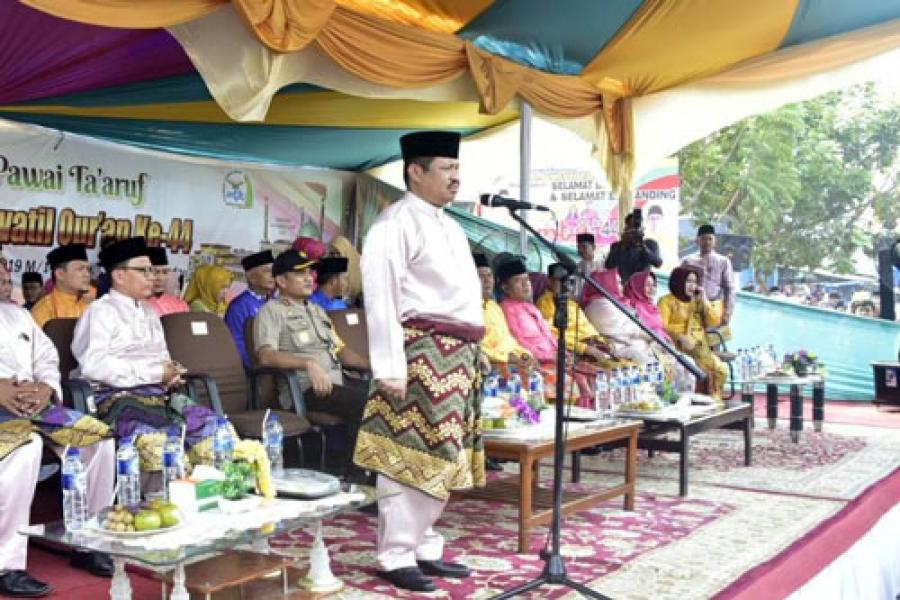 Ribuan Peserta Ikuti Pawai Ta�aruf MTQ ke-44 Bengkalis di Mandau