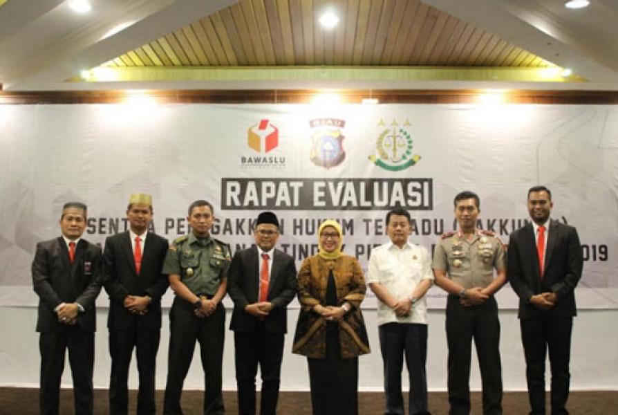 Sentra Gakkumdu Inhu Terbaik di Riau pada Penanganan Tindak Pidana Pemilu 2019