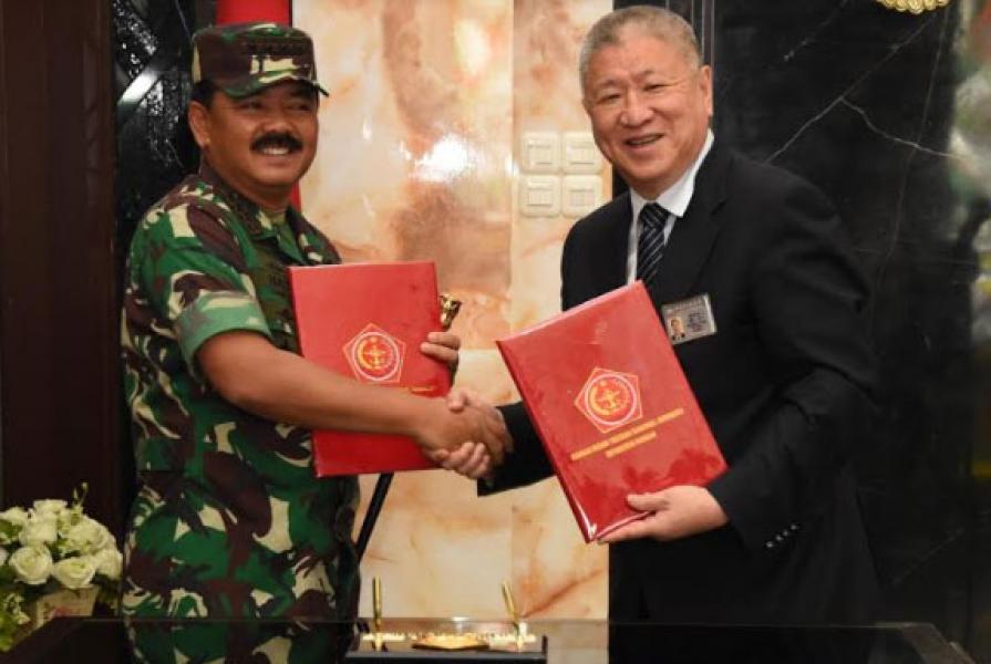 TNI Jalin Kerja Sama Yayasan BTCI di Bidang Kemanusiaan